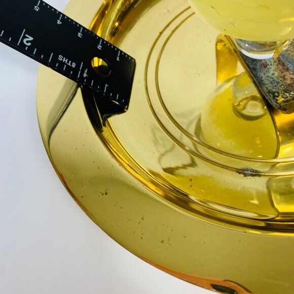 Partylite Brass Gimbal Candle Holder Nautical Patina Wall Sconce Table Bell READ - Picture 12 of 16